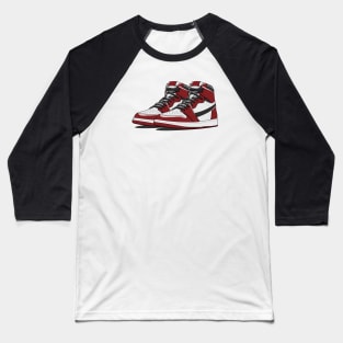 Retro Basketball Sneakers Baseball T-Shirt